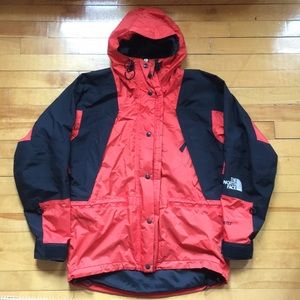 Vintage North Face gore tex jacket orange mango